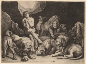 Daniel dans la fosse aux lions - Willem van der Leeuw after Sir Peter Paul Rubens