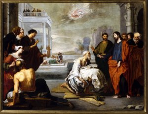 Le Christ guérit le paralytique - Willem van the Elder Herp