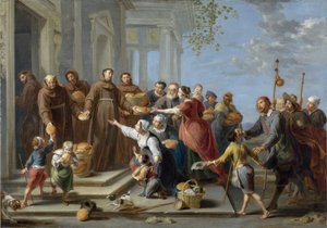 Saint Antoine de Padoue distribuant du pain - Willem van the Elder Herp