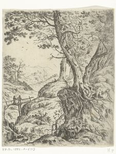 Paysage avec petit pont en bois - Willem von Bemmel