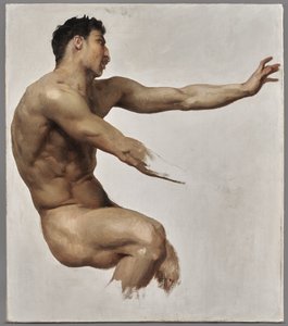 Étude de satyre pour Nymphes et Satyre, vers 1873 - William Adolphe Bouguereau