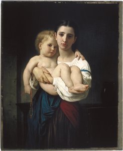La sœur aînée, réduction - William-Adolphe Bouguereau