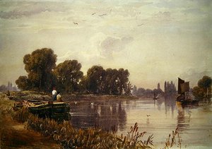 Paysage avec rivière