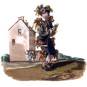 Garçon de ramoneur en costume du 1er mai, vers 1820 (gravure) - William (after) Alexander