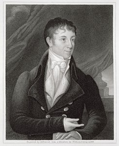Portrait de Charles Brockden Brown (1771-1810), gravé par John B. Forrest (1814-70)