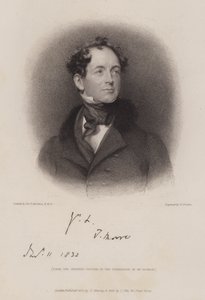 Thomas Moore, poète irlandais et biographe de Lord Byron (gravure)