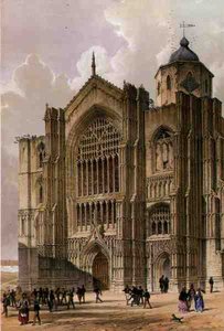 Prieuré de Bridlington, la façade ouest, de 