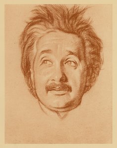 Portrait du professeur Albert Einstein - William (after) Rothenstein