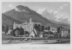 Abbaye de Melrose, Écosse - William (after) Westall