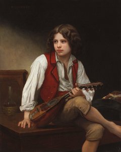 Italien avec une mandoline