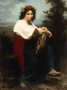 Femme italienne avec un tambourin, 1872