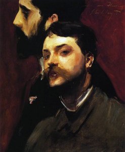 Les peintres François Flameng et Paul Helleu, vers 1880