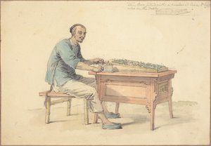 Un paysan chinois vendant du bétel