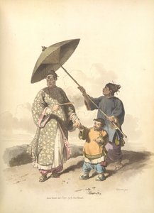 Une dame chinoise et son fils