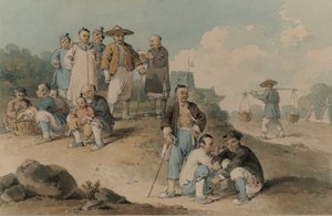 Un groupe de Chinois regardant l