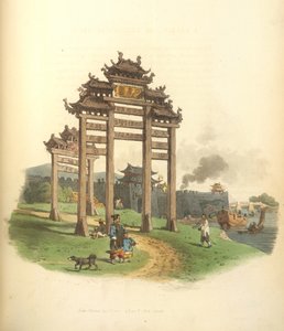 Un Pai-lou, ou arc de triomphe - William Alexander