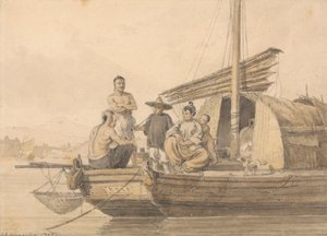 Pêcheurs sur une jonque