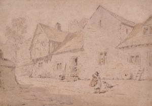 Scène de village, Kent - William Alexander