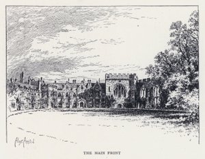 La façade principale (gravure) - William Alexander Ansted