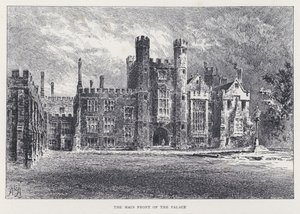 La façade principale du palais (gravure) - William Alexander Ansted