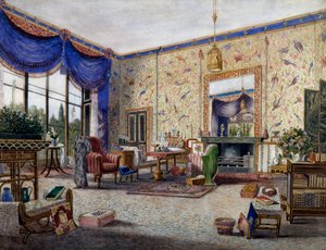 Salon à Middleton Park, par William Alfred Delamotte