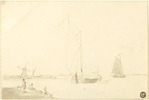 Scène de la côte néerlandaise - William Anderson