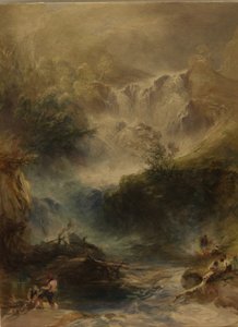 Cascade de Torke, Killarney, vers 1860 - William Andrews Nesfield