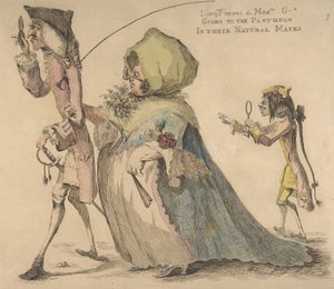 Long Thomas et Mad-le G-d allant au Panthéon dans leurs masques naturels - William Austin