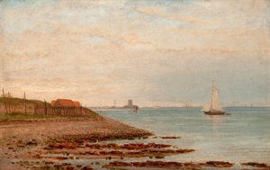 Château de Broughty depuis le Stannergate - William Barclay