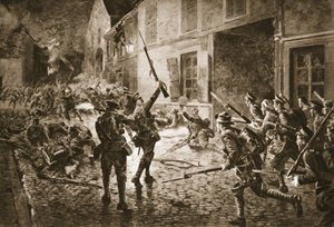 Les Coldstream Guards à Landrecies, août 1914