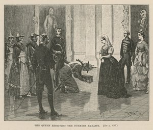La reine recevant l