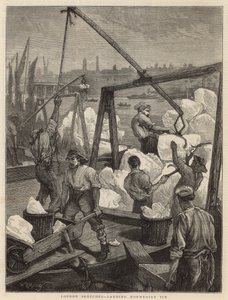 Débarquement de glace norvégienne (gravure)