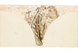 Esquisse pour une fresque à Wallington Hall - William Bell Scott