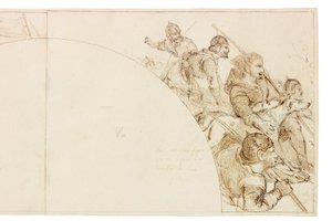 Esquisse pour une fresque à Wallington Hall - William Bell Scott