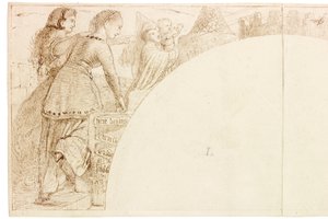Esquisse pour une fresque à Wallington Hall