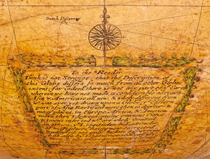 Globe terrestre anglais ancien