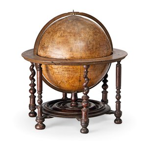 Globe terrestre anglais ancien