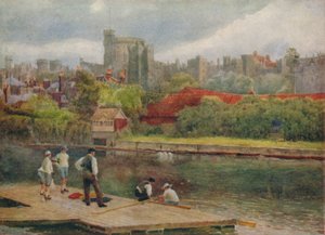 Le Château vu des radeaux, c1900