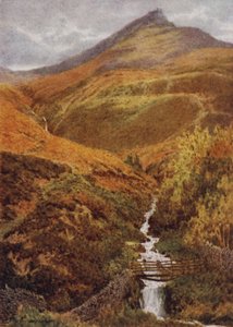 Le Nab et Golden Clough depuis Grindslow Dell, Edale - William Biscombe Gardner
