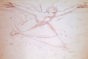 Ange marchant, dessin par William Blake (1757-1827) - William Blake