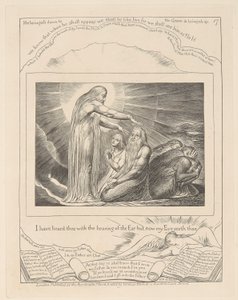 Livre de Job, Planche 17, La Vision du Christ