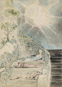 Dante et Stace dormant, Virgile regardant illustration de la 