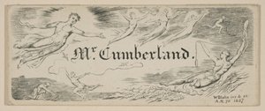 Carte de Message de George Cumberland - William Blake