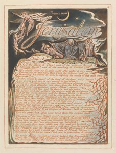 Jérusalem, Planche 4, Jérusalem, Chapitre 1.... - William Blake