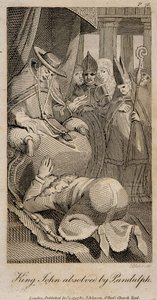 Le roi Jean absous par Pandulph après Henry Fuseli, 1798 - William Blake