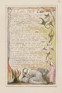 P.124-1950.pt53 Un Petit Garçon Perdu : planche 53 de Songs of Innocence and of Experience (copie R) vers 1802-08 - William Blake