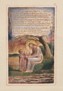 P.125-1950.pt10 Le Petit Garçon Noir (suite) : planche 10 de Songs of Innocence and of Experience (copie AA) vers 1815-26