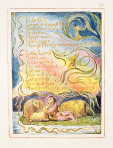 P.125-1950.pt23 Printemps (suite) : planche 23 de Songs of Innocence and of Experience (copie AA) c.1815-26 - William Blake