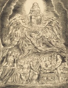 Satan devant le trône de Dieu - William Blake