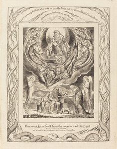 Satan quittant la présence du Seigneur